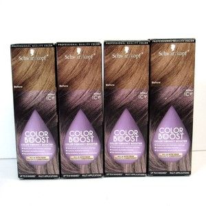 Lot of 4 Schwarzkopf Color Boost ICY Color Vibrancy Booster Enhance Toner 4 Pack